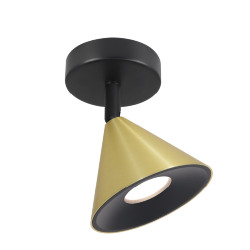Светильник WOLTA WSL-GU10/S08G под лампу GU10 Черный / Золотой BELLO
