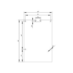 Заглушка металл 9060 сталь 1 мм