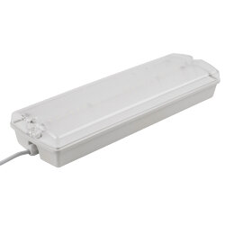 ULR-E51-10W-4000K WHITE ВЫХОД-EXIT S01 Светильник светодиодный аварийного освещения, влагозащищенный, IP65, Белый свет 4000K, Встроенный аккумулятор, Корпус белый