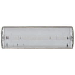 ULR-E51-10W-4000K WHITE ВЫХОД-EXIT S01 Светильник светодиодный аварийного освещения, влагозащищенный, IP65, Белый свет 4000K, Встроенный аккумулятор, Корпус белый