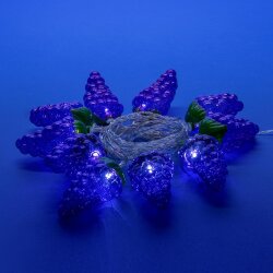 ULD-S0400-010-STB-2AA WHITE IP20 GRAPES Гирлянда светодиодная на батарейках 2AA не в-к, Виноград, 4м, 10 светодиодов, Белый свет, Провод прозрачный.