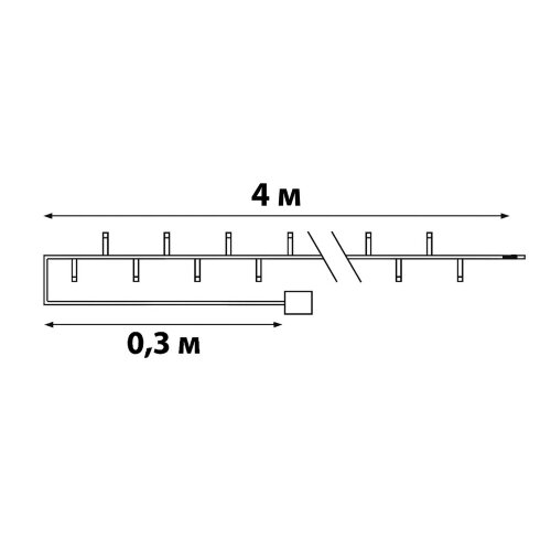ULD-S0400-010-STB-2AA WHITE IP20 GRAPES Гирлянда светодиодная на батарейках 2AA не в-к, Виноград, 4м, 10 светодиодов, Белый свет, Провод прозрачный. - фото 12