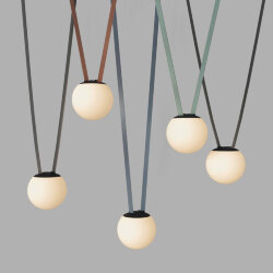 Cветильник для трека-ремня Belty, серия Orb, со светодиодом, D150*H147мм, 48V DC, 10W, RA90, 120°, 3000K, IP20, белый, акрил, Denkirs DK5551-BK