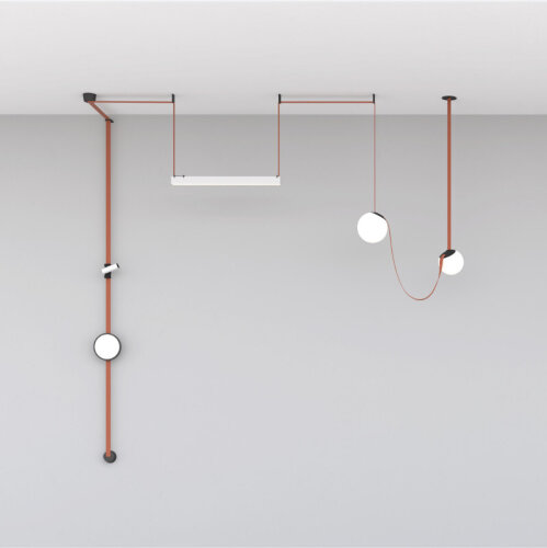 DK5551-BK Cветильник для трека-ремня Belty, серия Orb, со светодиодом, D150*H147мм, 48V DC, 10W, RA90, 120°, 3000K, IP20, белый, акрил. Фото 6