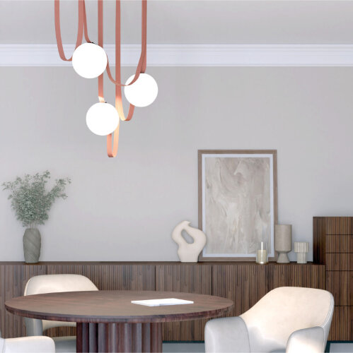 DK5551-BK Cветильник для трека-ремня Belty, серия Orb, со светодиодом, D150*H147мм, 48V DC, 10W, RA90, 120°, 3000K, IP20, белый, акрил. Фото 8