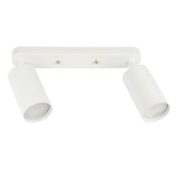 DLC-S620 GU10x2 WHITE Светильник декоративный накладной, серия Sotto, Без ламп, цоколь GU10x2шт, Металл, Белый, TM Fametto
