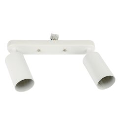 DLC-S620 GU10x2 WHITE Светильник декоративный накладной, серия Sotto, Без ламп, цоколь GU10x2шт, Металл, Белый, TM Fametto