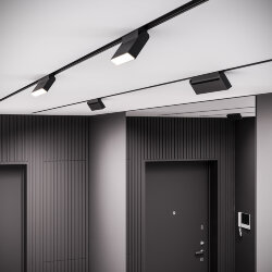 Трековый светильник 6W 4200K Kos чёрный Slim Magnetic 85084/01