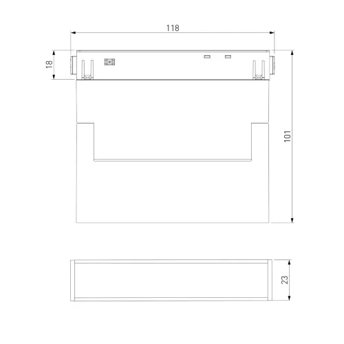 Slim Magnetic Трековый светильник 6W 4200K Kos чёрный 85084/01 85084/01 - фото 6