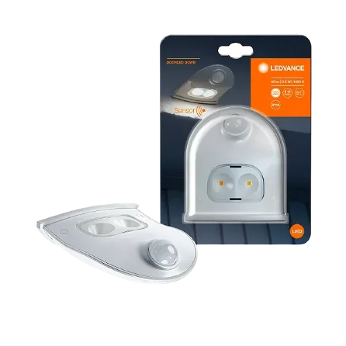Уличный ночник 1W/4000K IP54 | Свет/Движение | Батарейки 3xAA | Белый | - LEDVANCE DoorLED Down Sensor. Фото