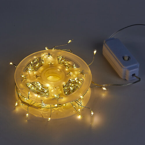 ULD-S1000-250-DTA WARM WHITE IP20 DEWDROP Гирлянда светодиодная Роса, 10м, 250 светодиодов, Теплый белый свет, Провод прозрачный - фото 5