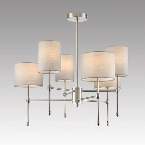 Люстра на штанге «LUMION» 8262/6C, серия: LATTI (крепление на планке). Фото 2.