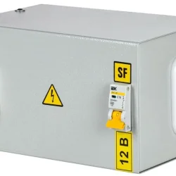 Ящик с понижающим трансформатором ЯТП 0.25 220/12В (3 авт. выкл.) IEK MTT13-012-0250