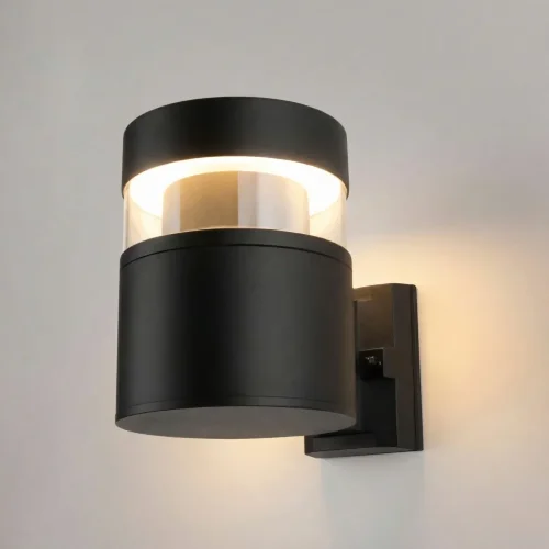 Уличный настенный светильник 1530 TECHNO LED 3000K чёрный 1530 TECHNO LED черный - фото 2