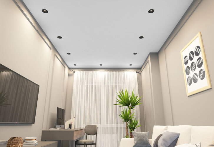 DK2120-BK Встраиваемый светильник, IP 20, 50 Вт, GU10, черный, алюминий. Фото 6