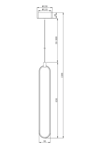 Подвесной светильник Maytoni MOD017PL-L13G (Золото) - фото 8