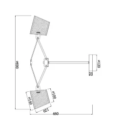 Люстра FR5108PL-03CH Джино E14x3 (Хром) FR5108PL-03CH