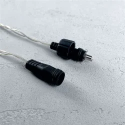 Гирлянда Бахрома 3 x 0,5 м Желтая 220В, 150 LED, Провод Прозрачный Силикон, IP65