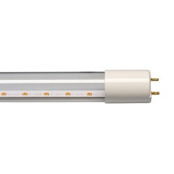 LED-T8-18W-SPSB-G13-CL PLP30WH Лампа светодиодная для растений, Форма T8, прозрачная, Спектр для рассады и цветения.