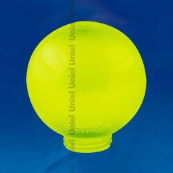 UFP-P200A GREEN Рассеиватель призматический с насечками в форме шара для садово-парковых светильников, Диаметр 200мм, Тип соединения с крепежным элементом резьбовой, Материал САН-пластик, Цвет зеленый, Упаковка 4 шт, в групповой картонной коробке.