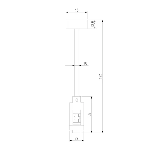 Esthetic Magnetic Декоративная стойка 184 мм (без питания) 85143/00 - фото 5