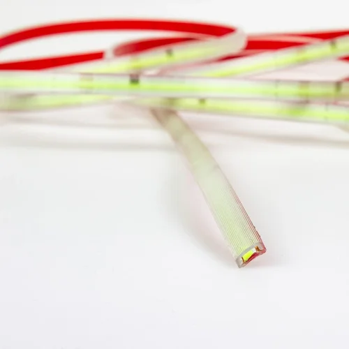 Светодиодная лента 220V, COB 240 chip/m, green, IP65, 240G - фото II