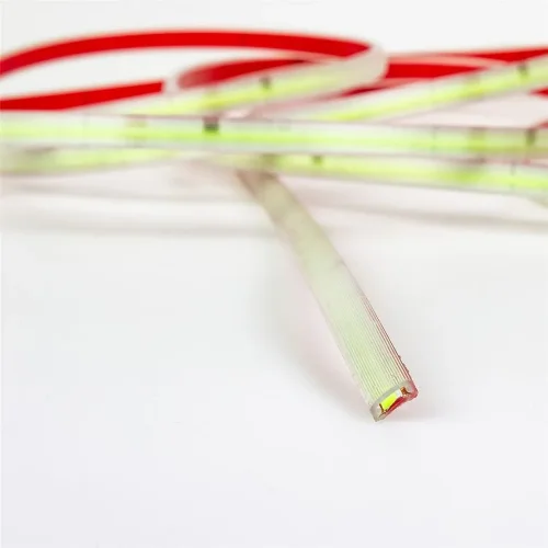 Светодиодная лента 220V, COB 240 chip/m, green, IP65, 240G - фото II