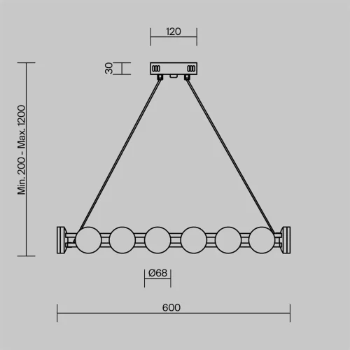 Подвесной светильник Freya FR6180PL-L32B (Черный) - фото 8