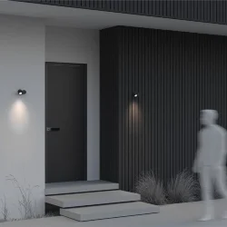 Настенный светильник (бра) Wall Street GU10х1 50Вт IP 54 (Черный)