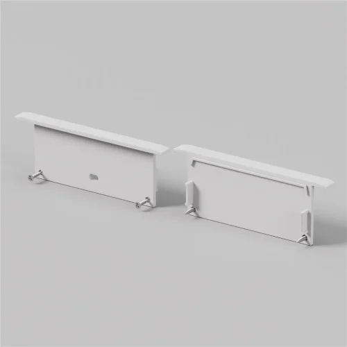 Комплект заглушек (для профиля ALM-8832-S-2M) 2 шт. (Белый) - фото 2