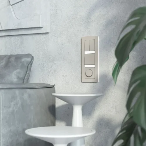 Выключатель двухклавишный (дымчатый) W1220004 - фото 3