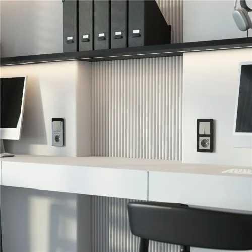 Выключатель двухклавишный (дымчатый) W1220004 - фото 6