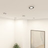 DK2441-WB Встраиваемый светильник DUAL 9+9 Вт, LED 4000K, IP 20, d120mm, белый/черный, алюминий/акрил. Фото 6