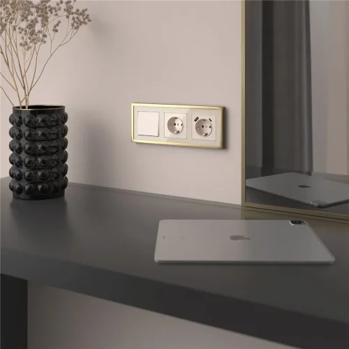 Клавиша для выключателя перекрестного (айвори акрил) W1119043 - фото 2