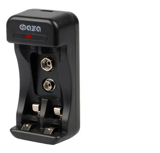 Устройство зарядное B-50USB Ni-Cd/Ni-MH (2хAA/2хAAA/1х9В 'Крона') индикатор зарядки питание от USB кабель MicroUSB-USB в компл. ФАZА 5038806 - фото