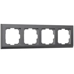 Рамка из поликарбоната на 4 поста Stark графит матовый W0041864