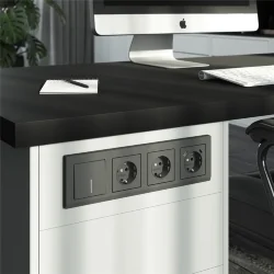 Рамка из поликарбоната на 4 поста Stark графит матовый W0041864