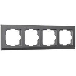 Рамка из поликарбоната на 4 поста Stark графит матовый W0041864
