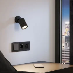 Светильник накладной поворотный Niro GU10 черный 25013/01 (065463)