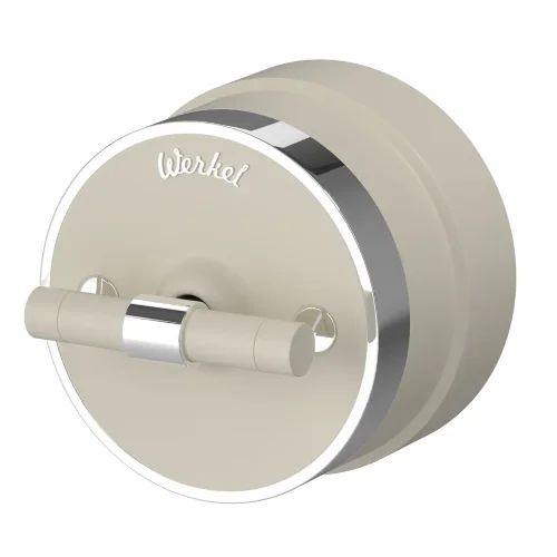 Выключатель на 4 положения двухклавишный Vintage слоновая кость матовый/хром W5822055 - фото