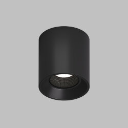 Светильник накладной IP 20, 10 Вт, GU5.3, LED, черный/черный, пластик, Denkirs DK3090-BK