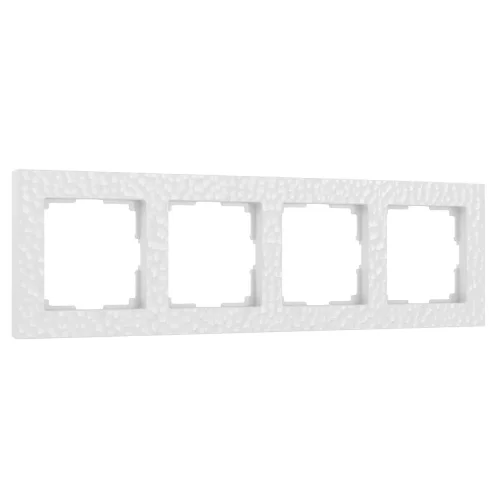 Рамка из поликарбоната на 4 поста Hammer белый W0042401 - фото