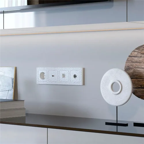 Рамка из поликарбоната на 4 поста Hammer белый W0042401 - фото 4