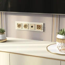 ТВ-розетка оконечная (шампань рифленый) W1183010