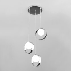 Подвесной светильник со стеклянными плафонами 50205/3 хром (051775)