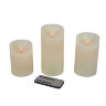 ULD-F065 WW RC CANDLE SET3 Фигура светодиодная Свеча на батарейках 2AA не в-к, в составе набора из 3 штук, Диммируемая, 1 светодиод, Теплый белый свет, Пульт ДУ в-к, TM Uniel - фото 1