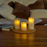 ULD-F065 WW RC CANDLE SET3 Фигура светодиодная Свеча на батарейках 2AA не в-к, в составе набора из 3 штук, Диммируемая, 1 светодиод, Теплый белый свет, Пульт ДУ в-к, TM Uniel - фото 3