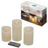 ULD-F065 WW RC CANDLE SET3 Фигура светодиодная Свеча на батарейках 2AA не в-к, в составе набора из 3 штук, Диммируемая, 1 светодиод, Теплый белый свет, Пульт ДУ в-к, TM Uniel - фото 7