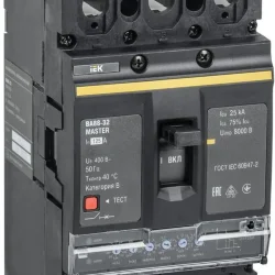 Выключатель автоматический 3п 125А 35кА ВА88-32 MASTER электр. расцеп. IEK SVA11-3-0125-02