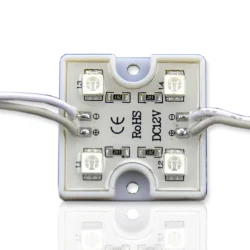 Светодиодный модуль квадратный 5050-4 (1,44W, 12V, Red)